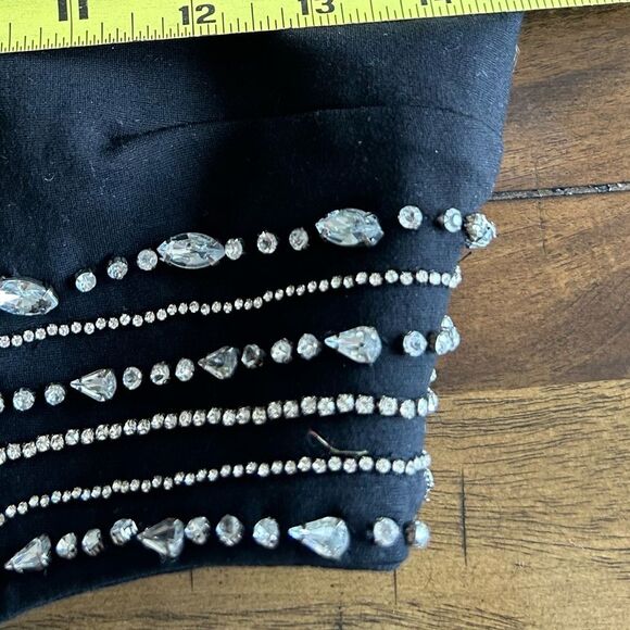NBD Revolve Bruna Rhinestone Embellished Crop Top in Black Size Medium 198.00 - Picture 8 of 16